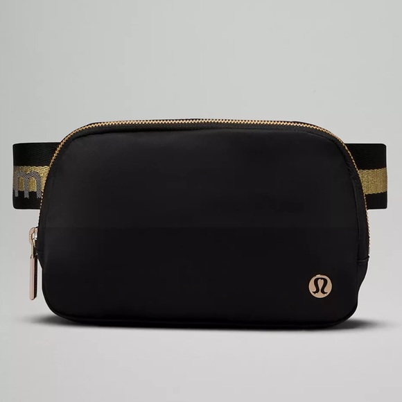 lululemon athletica Handbags - LULULEMON Everywhere Belt Bag 1LWordmark - Colour Black/Gold/White Opal - OS